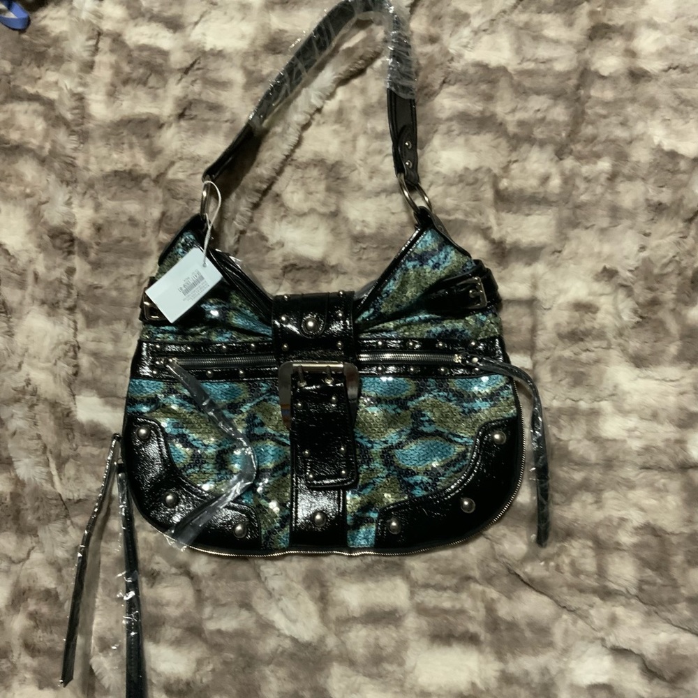 Brand New Aqua Bobbys Schandra Designer Handbag